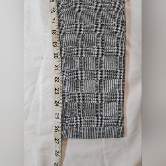 Philosophy Womens Black And White Plaid Straight Leg Button Up Pants Size 10 - Picture 9 of 12